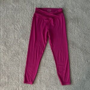 SWEATY BETTY All Day Crossover Waist Leggings Phlox Pink #U874 small/6